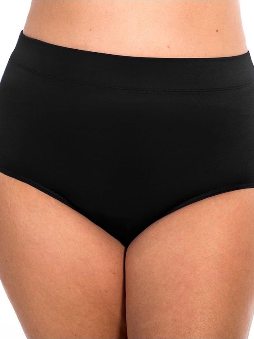 SOLD — NWT Miraclesuit Solid Basic Brief Swim Bottom Black Womens Size 14 Beach